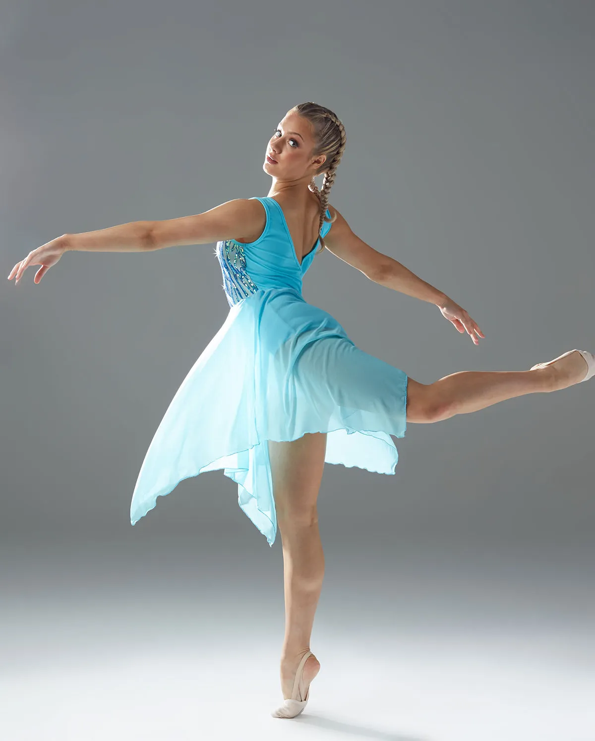 Studio 7, ELSIE LYRICAL DRESS, Sky Blue, Childs, CHD24