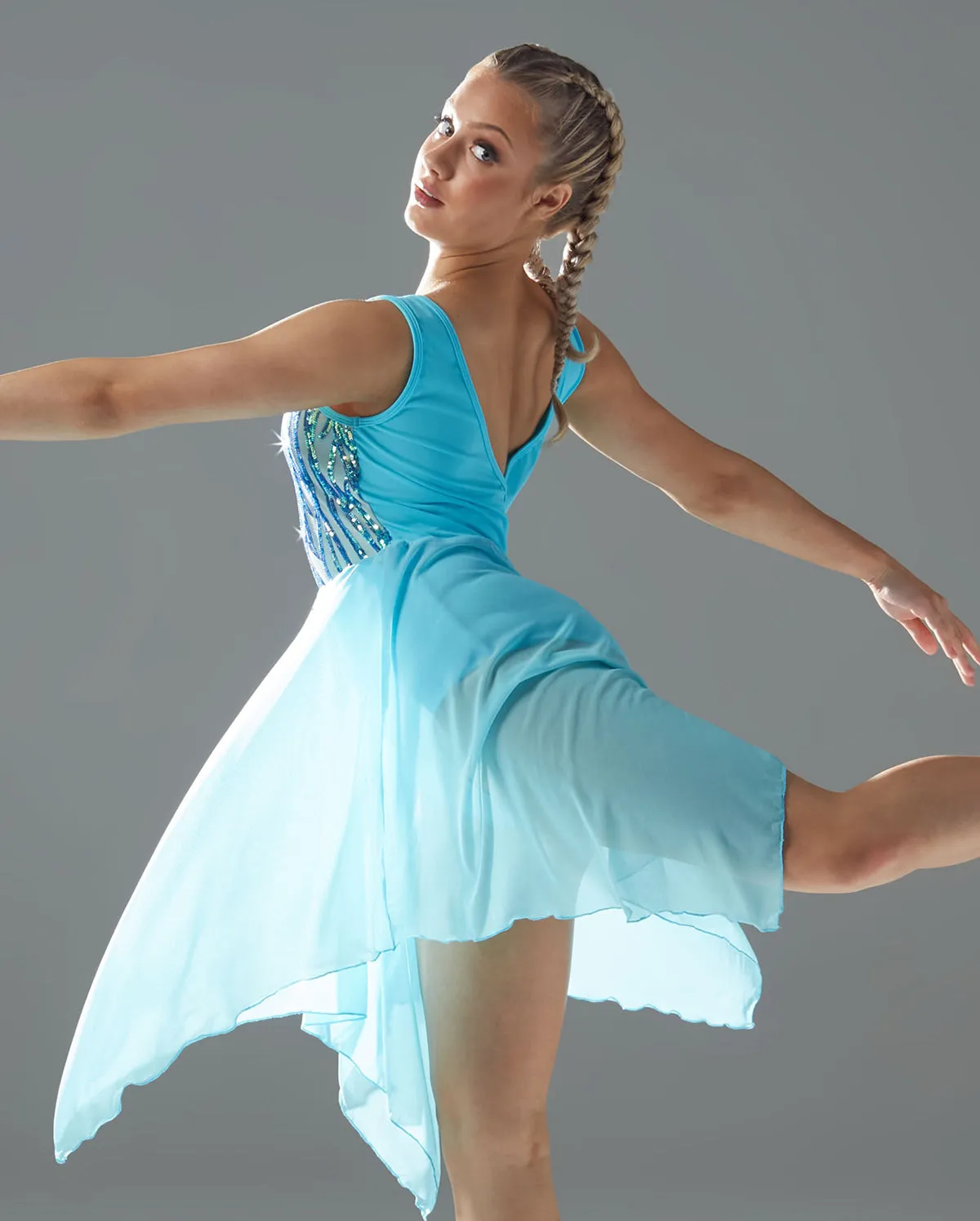 Studio 7, ELSIE LYRICAL DRESS, Sky Blue, Childs, CHD24