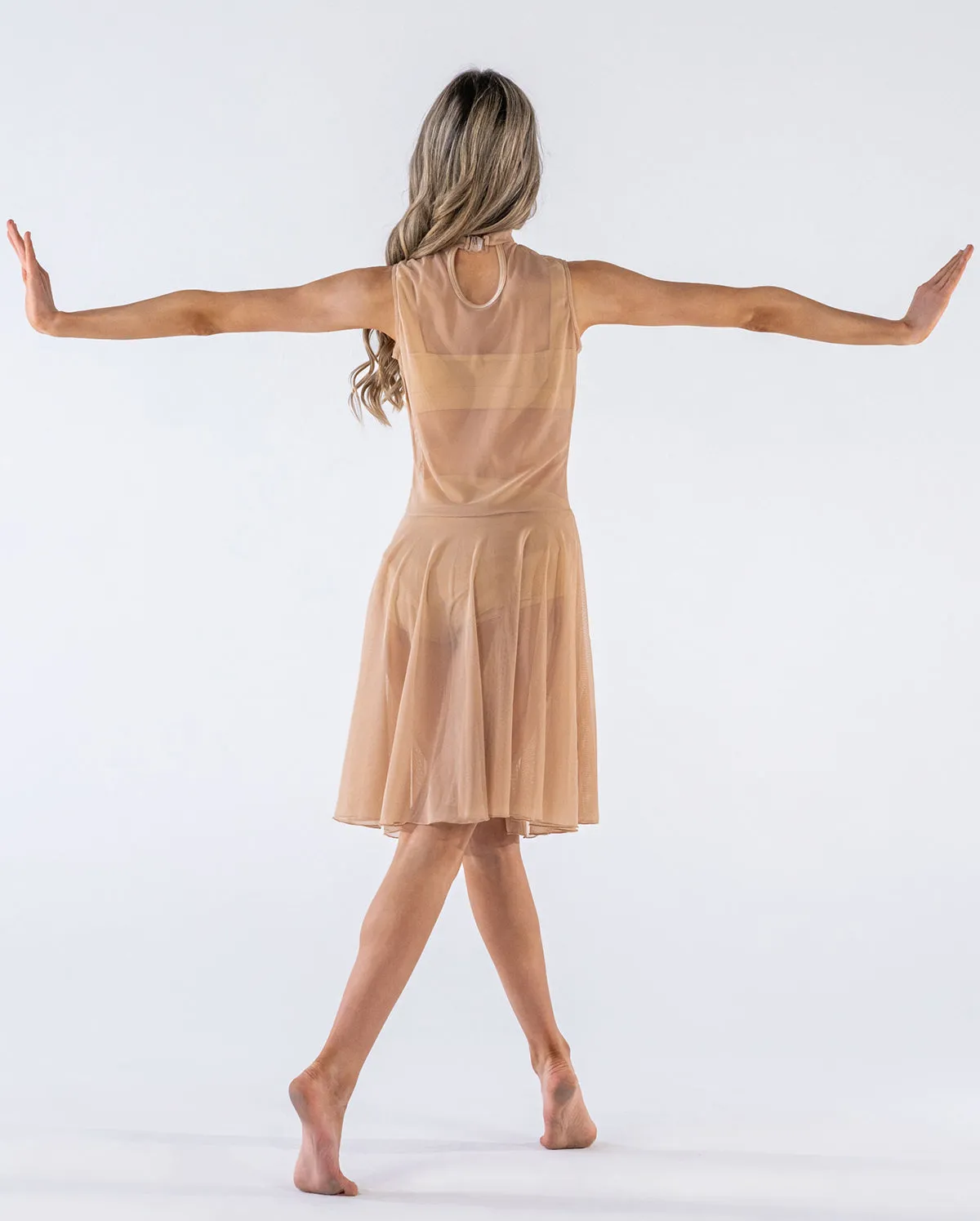 Studio 7, MESH PERFORMANCE DRESS, Cashew, Childs, CHD30