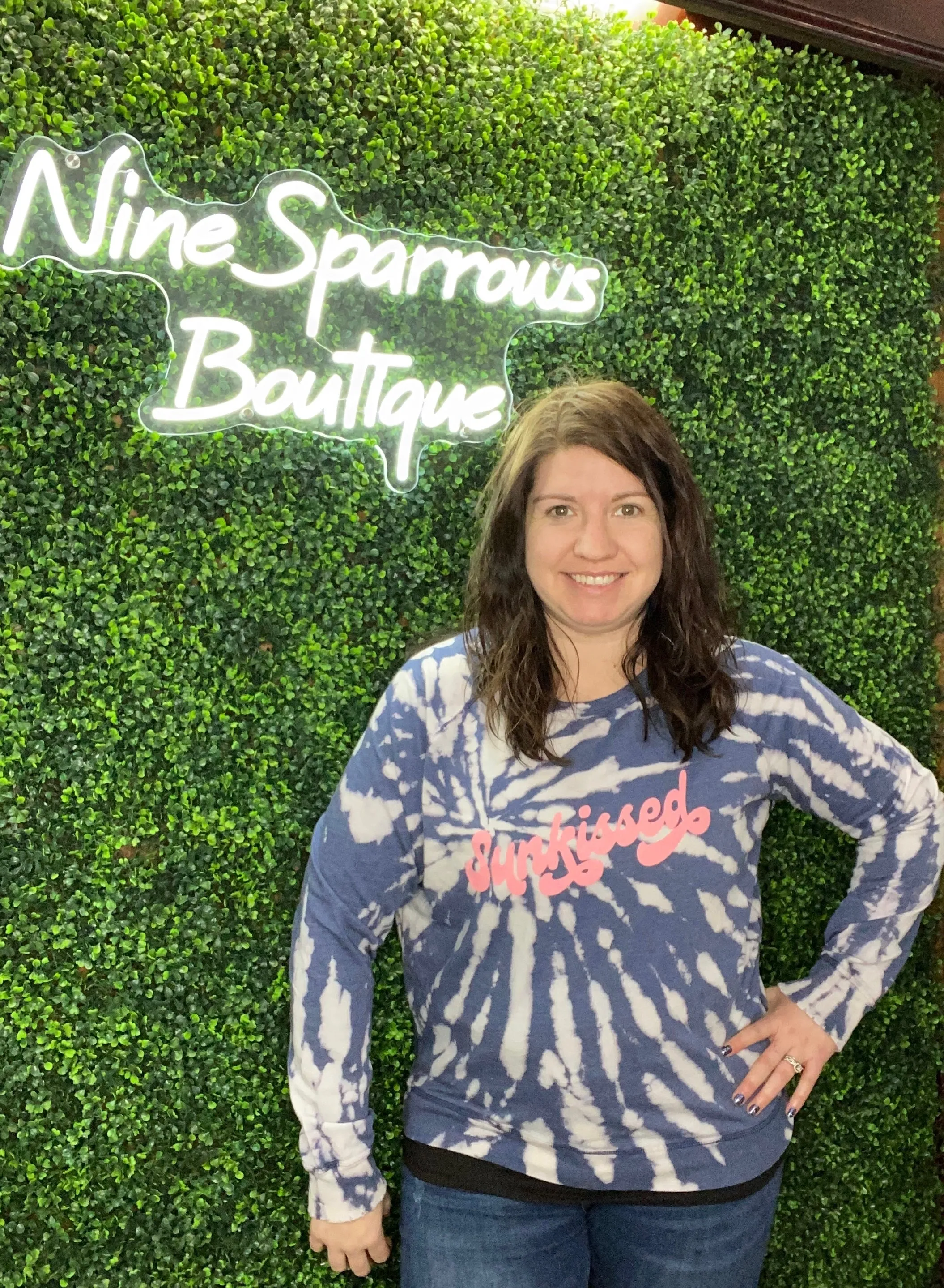 Sunkissed Navy Spiral Pullover