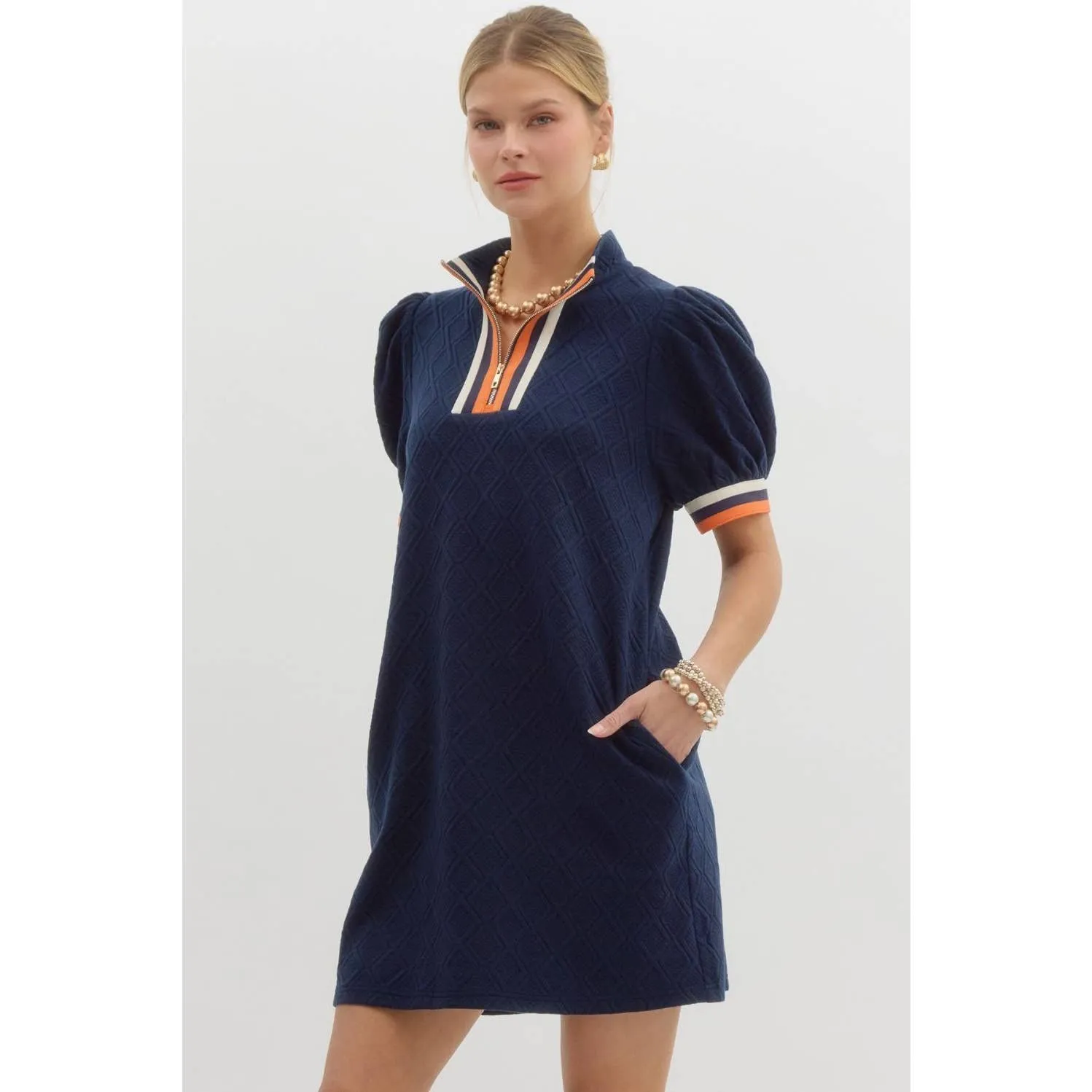Textured Knit Mini Dress