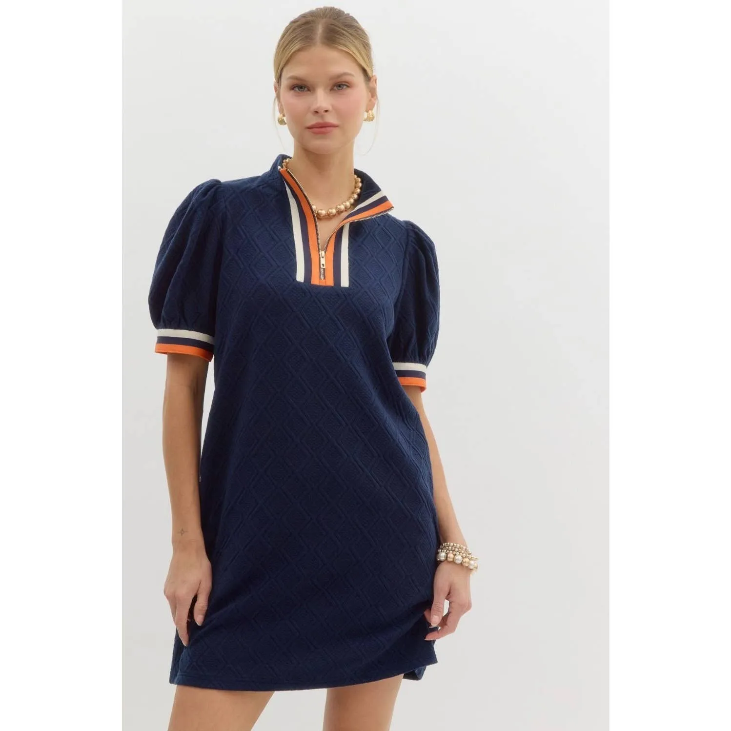 Textured Knit Mini Dress