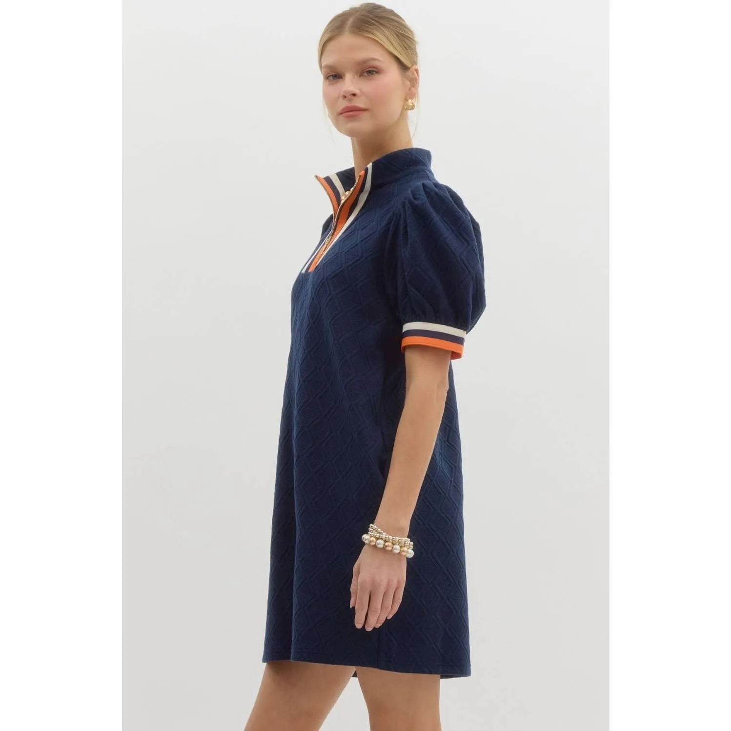 Textured Knit Mini Dress