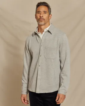 The Noah - Double Knit Chore Coat - Light Heather Grey