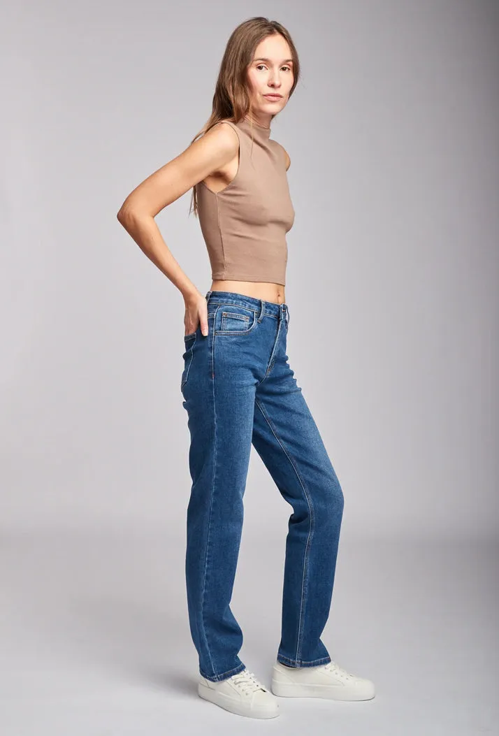 Toxik3 L21274-2 Regular Waist Straight Cut Jeans - Blue