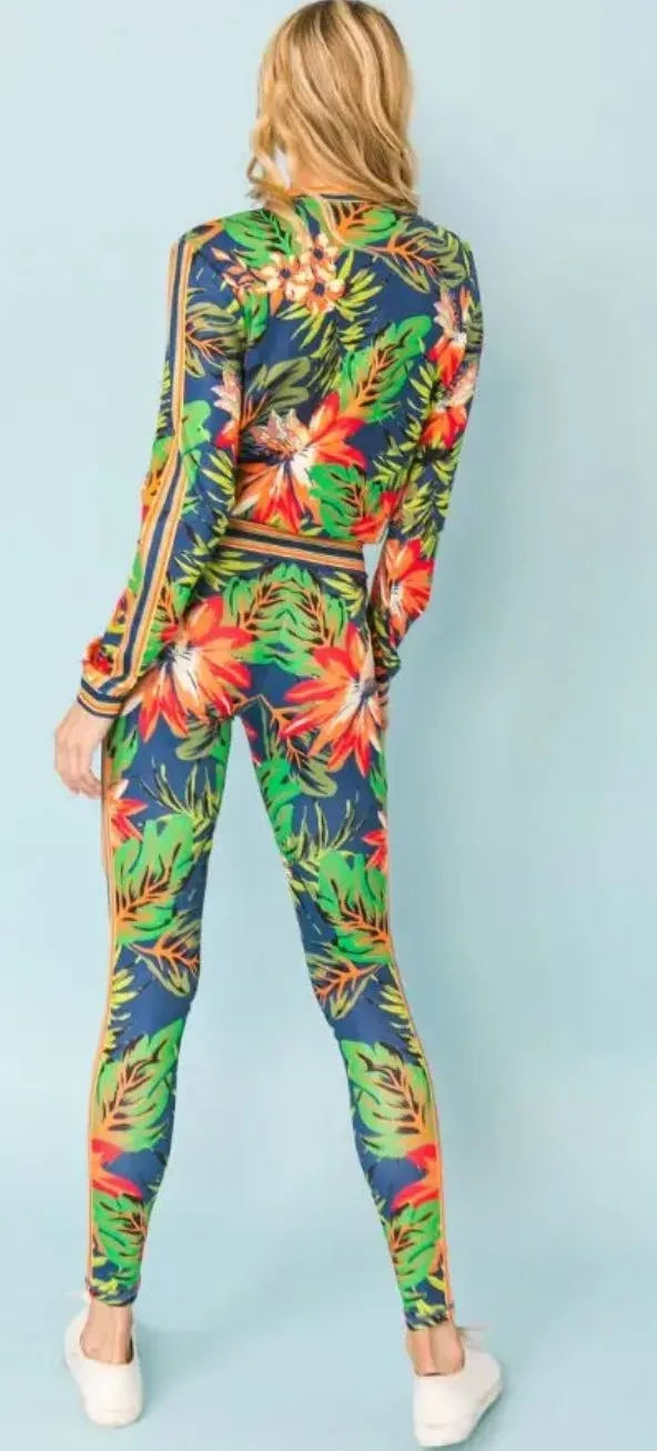 Tropical Pant Set