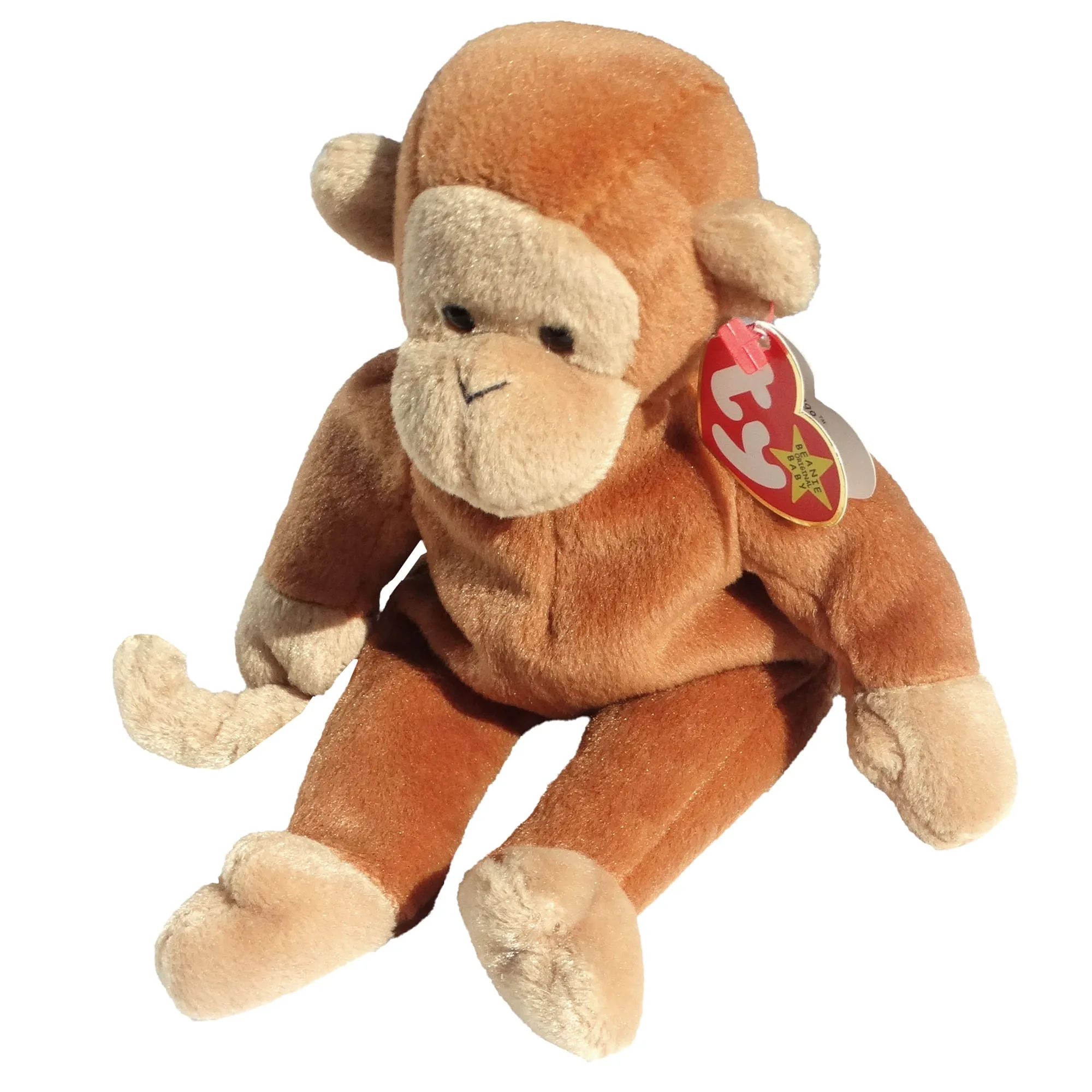 Ty BONGO Bear 1995 Original Beanie Baby Plush Collectible Toy
