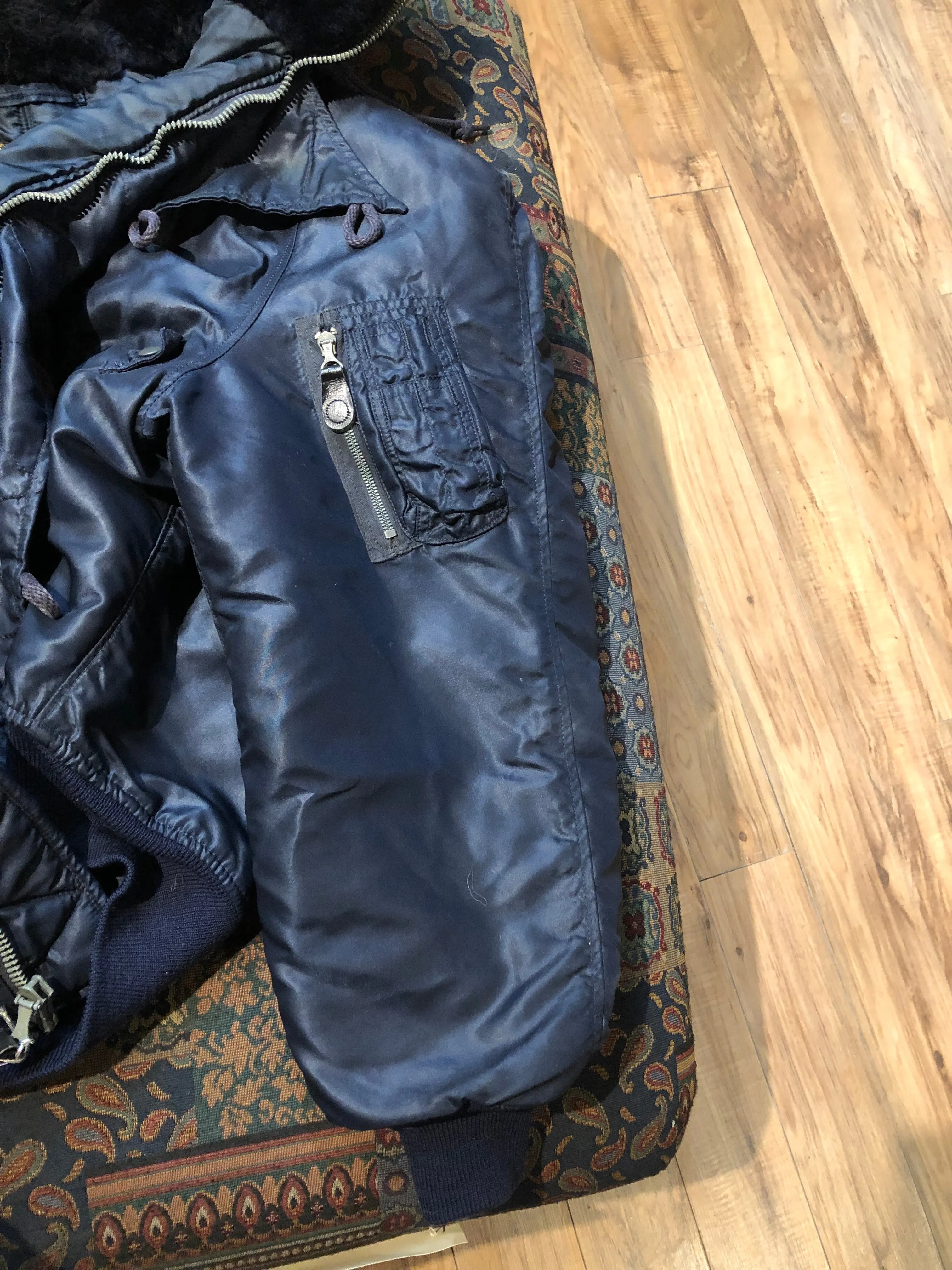 Ultra Rare Vintage 1950’s USAF Flight Jacket with Fur Trimmed Hood, N-2A, Made in USA