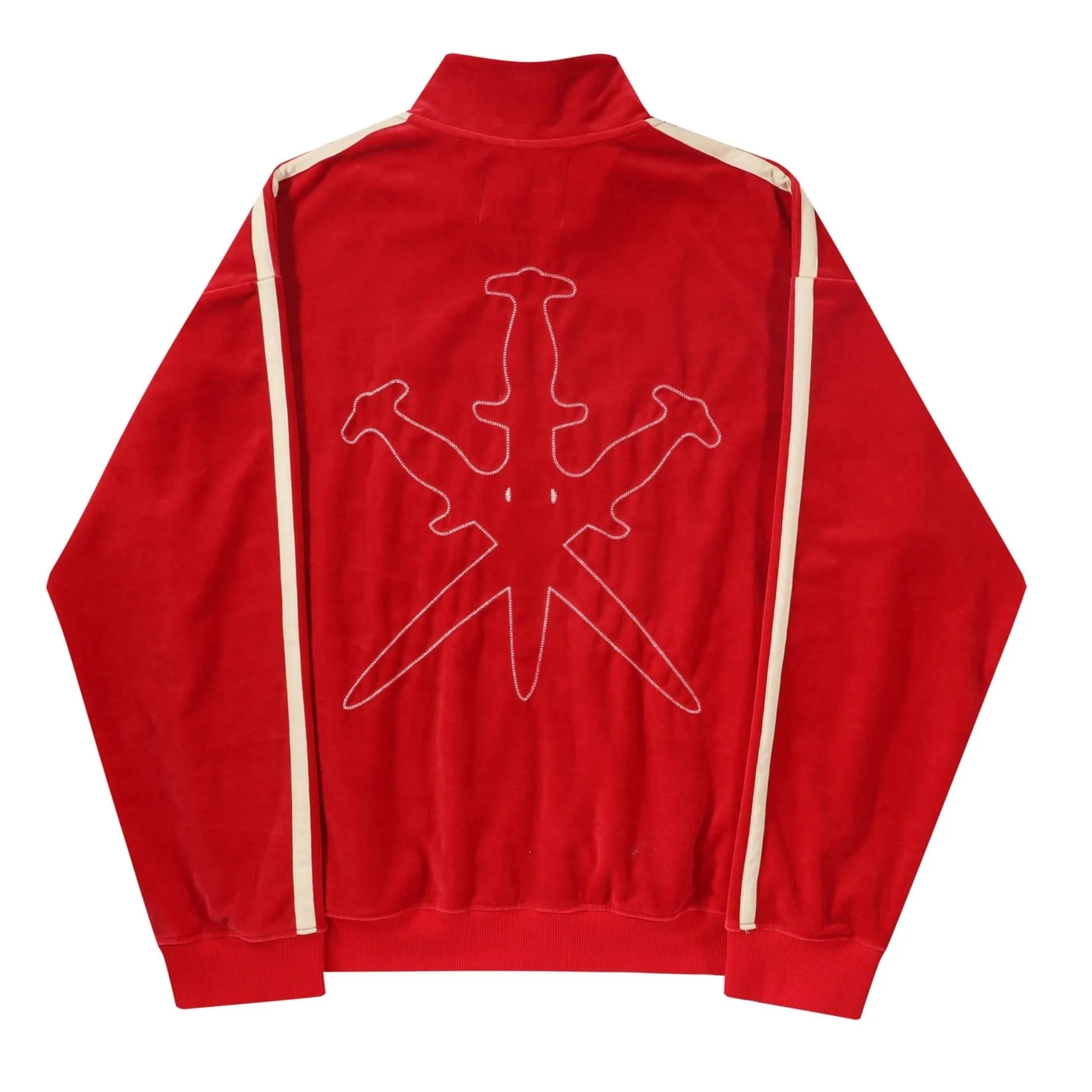 Unknown UK - Red Velour Track Jacket