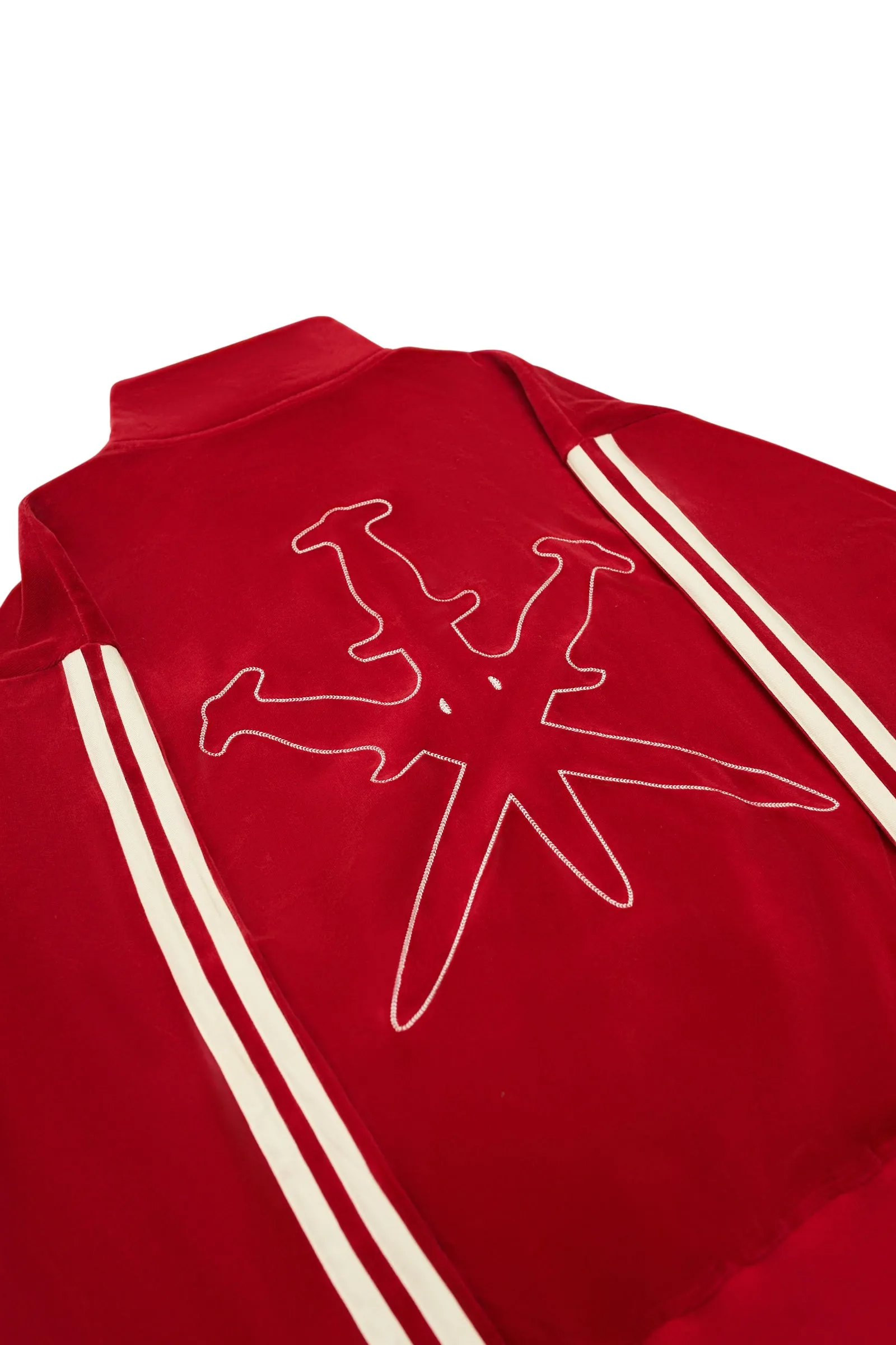 Unknown UK - Red Velour Track Jacket