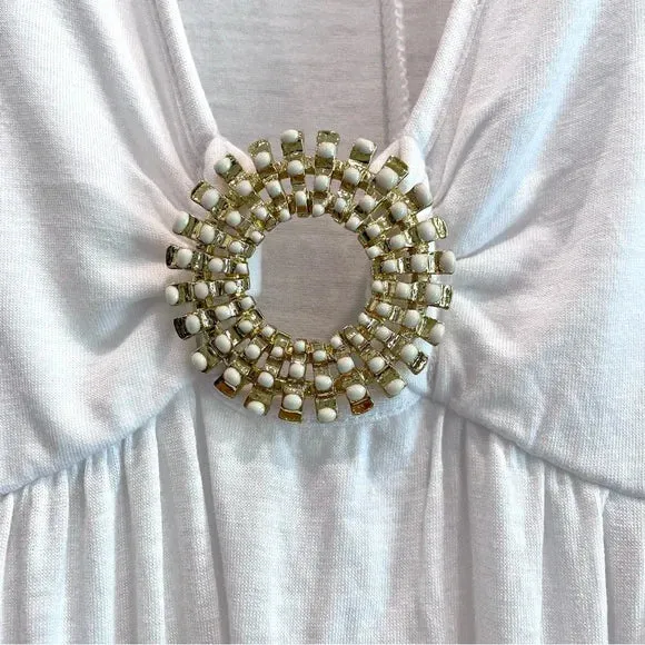V-Neck Swim Cover Dress