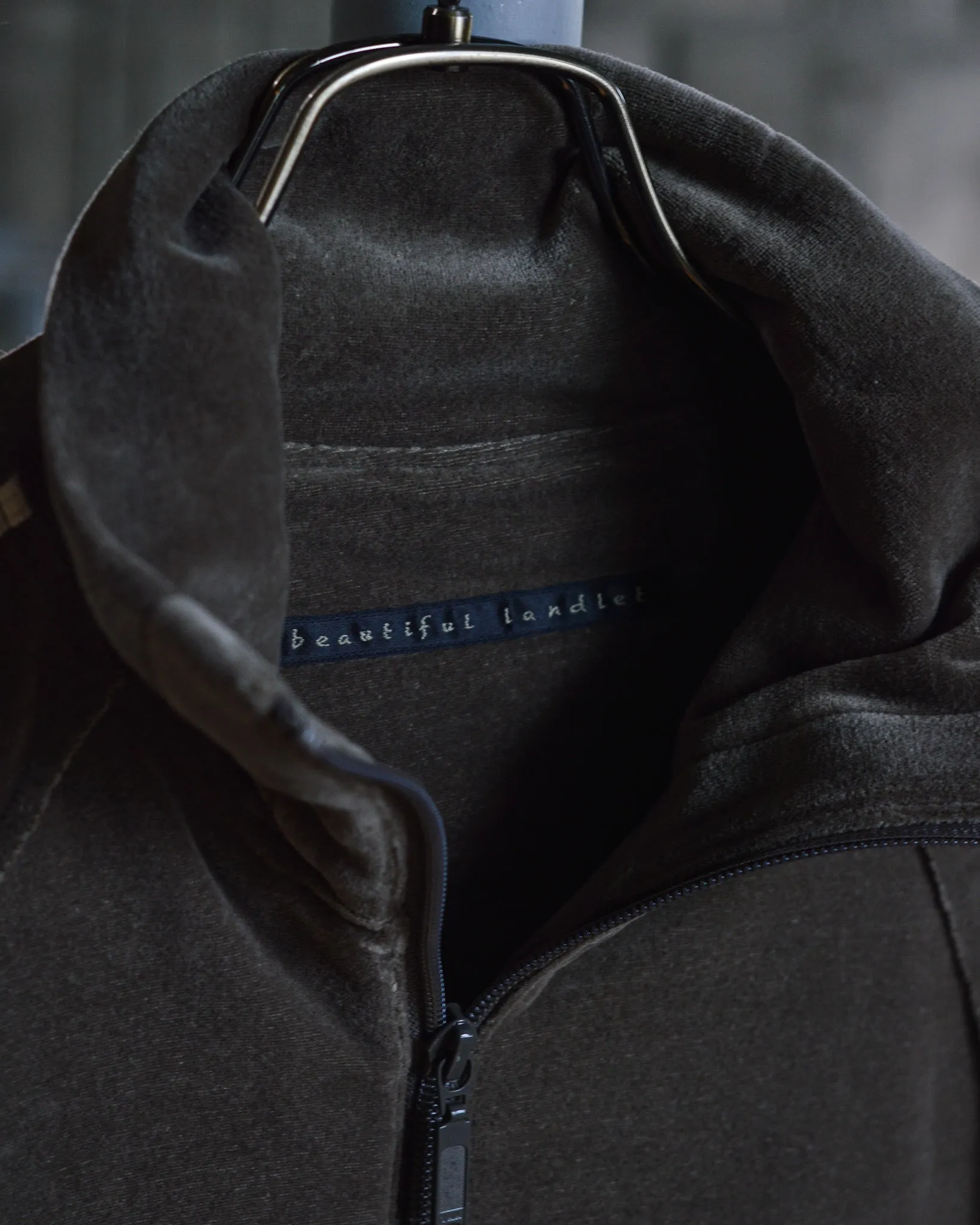 VELOUR TRACK JACKET(GRAY)