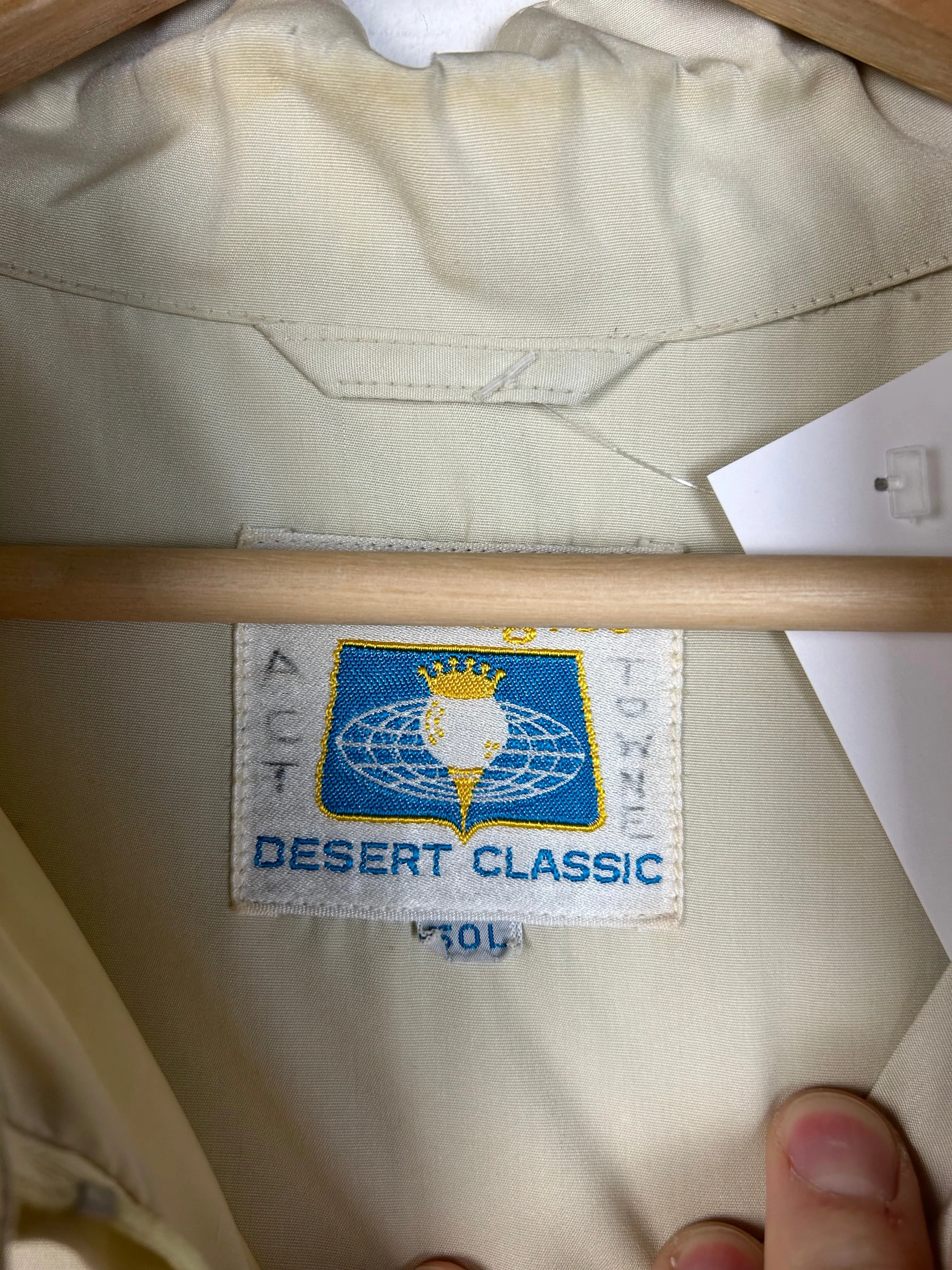 Vintage 70's Gleneagles Beige Harrington Cropped Jacket