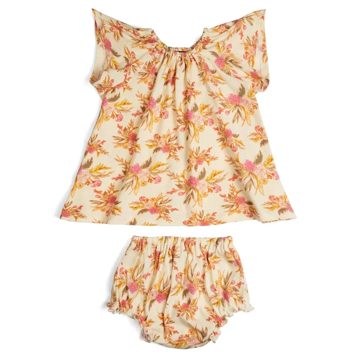 Vintage Floral Dress and Bloomer Set