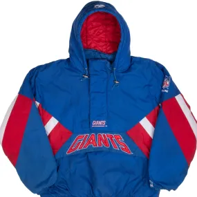 VINTAGE NFL NEW YORK GIANTS HEAVY PULLOVER STARTER JACKET 1990S XL