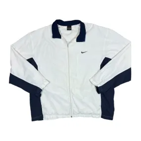 Vintage NIKE Embroidered Swoosh Logo Colour Bloack Windbreaker Track Jacket