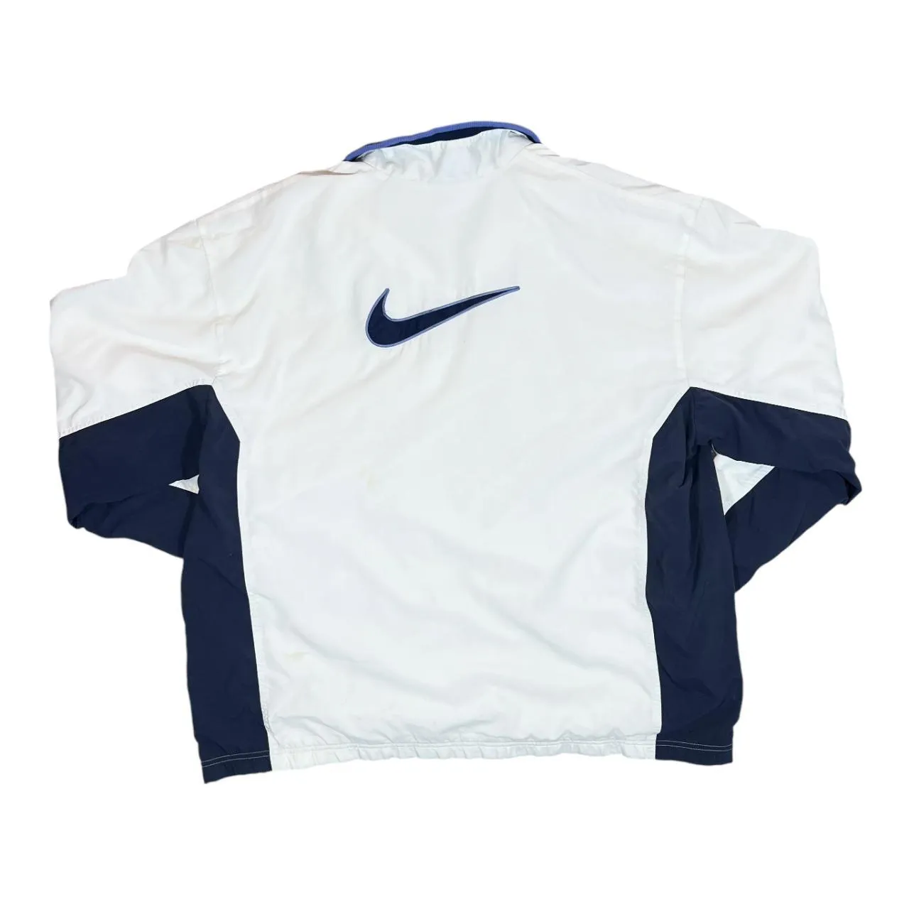 Vintage NIKE Embroidered Swoosh Logo Colour Bloack Windbreaker Track Jacket