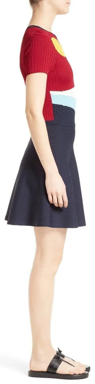 'Waves & Sun' Knit Mini Dress