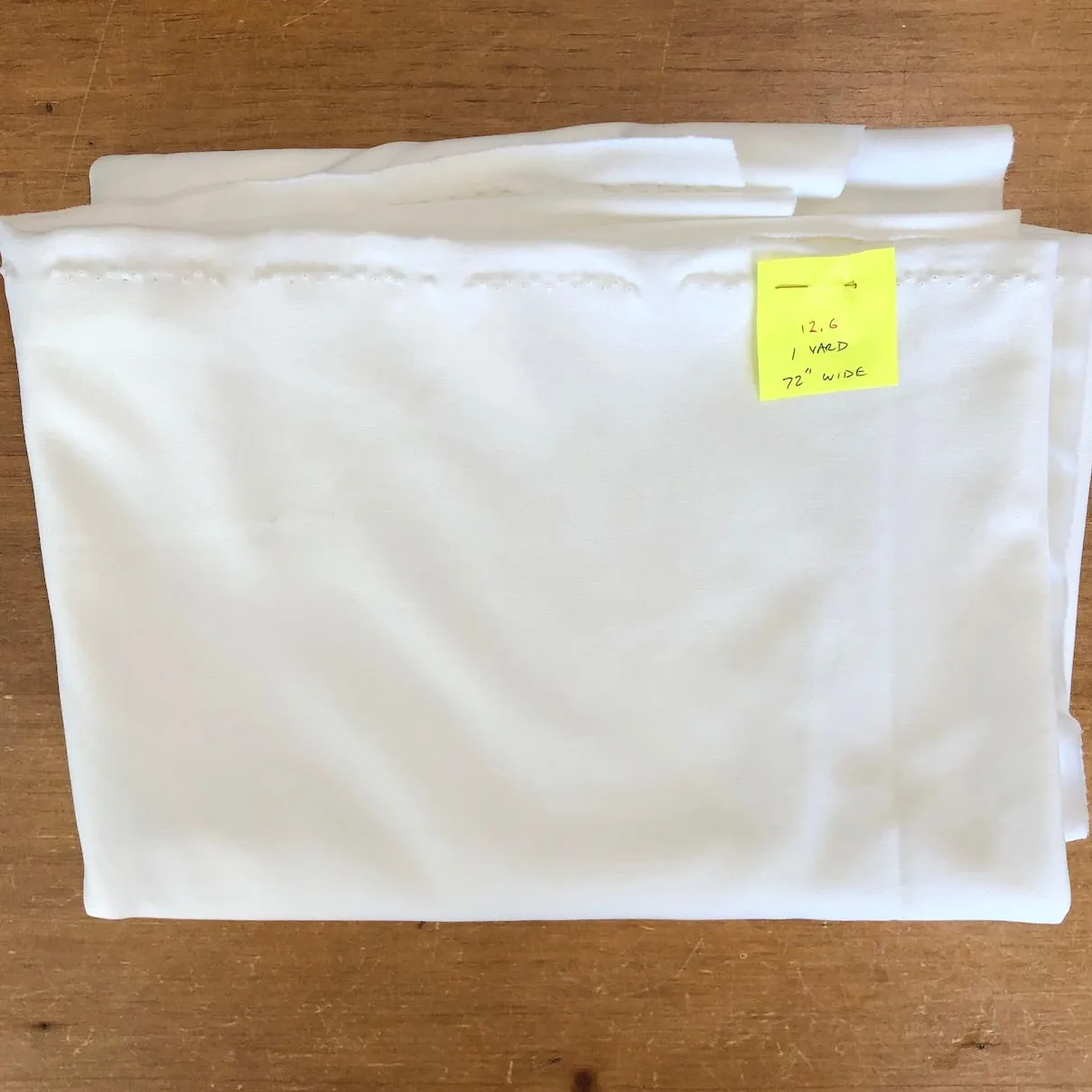 White Double-Knit Fabric