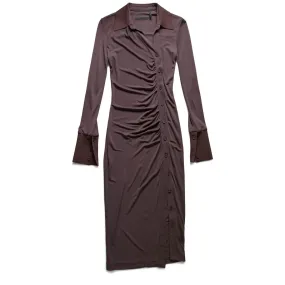 WOMEN'S ASYMMETRIC SHIRT DRESS