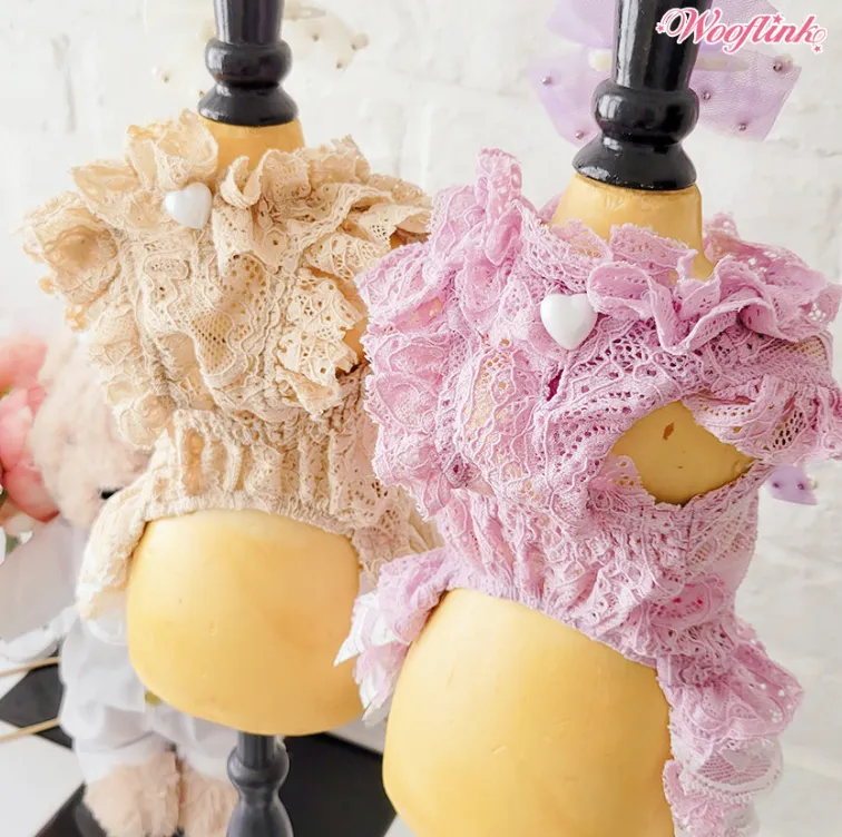 Wooflink Romantic Summer Dress - Almond