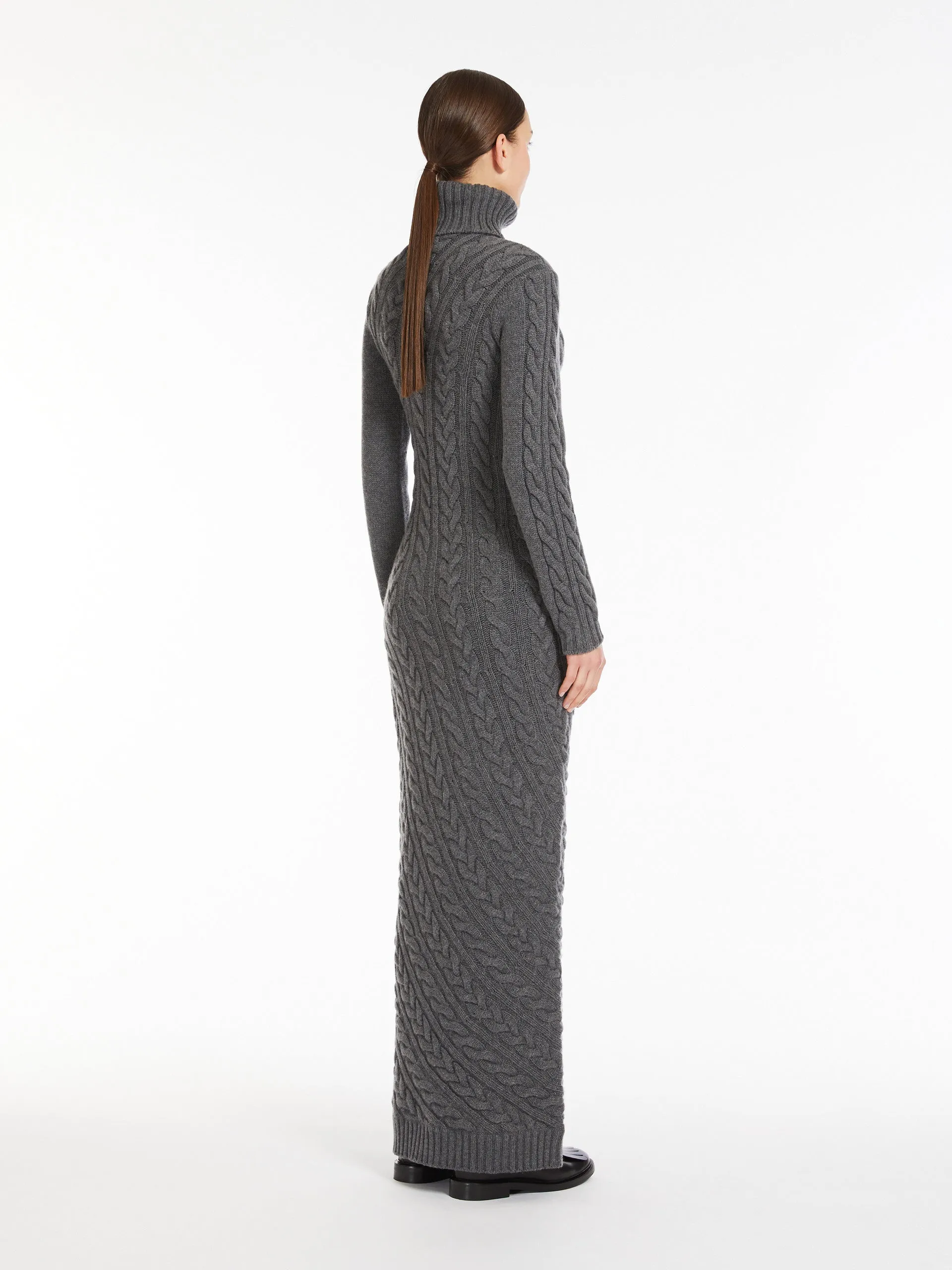 Wool and cashmere slim-fit dress