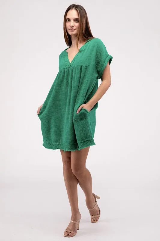 Zenana Darling Dress - Gauze Material