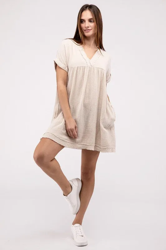 Zenana Darling Dress - Gauze Material