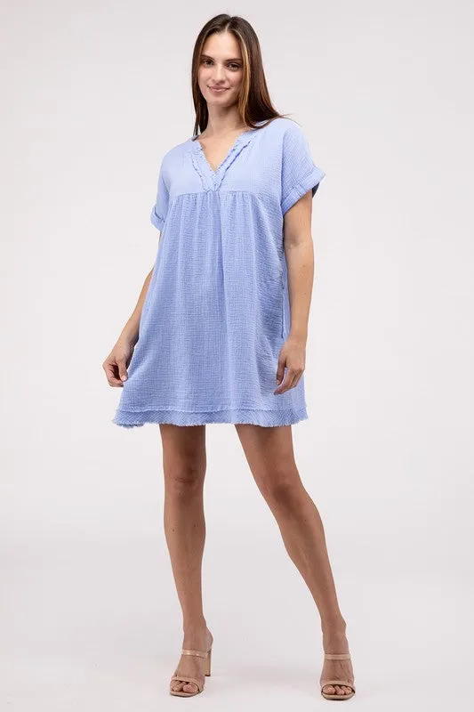 Zenana Darling Dress - Gauze Material