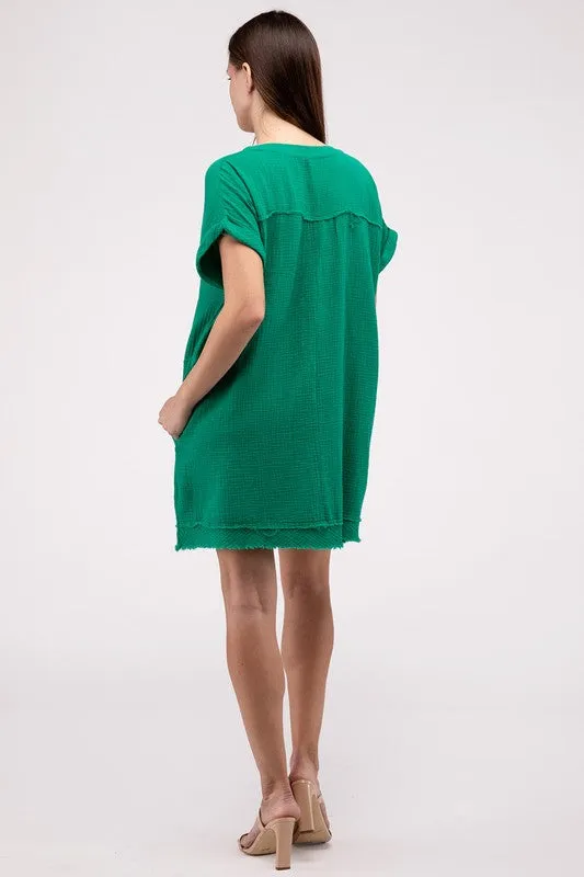Zenana Darling Dress - Gauze Material