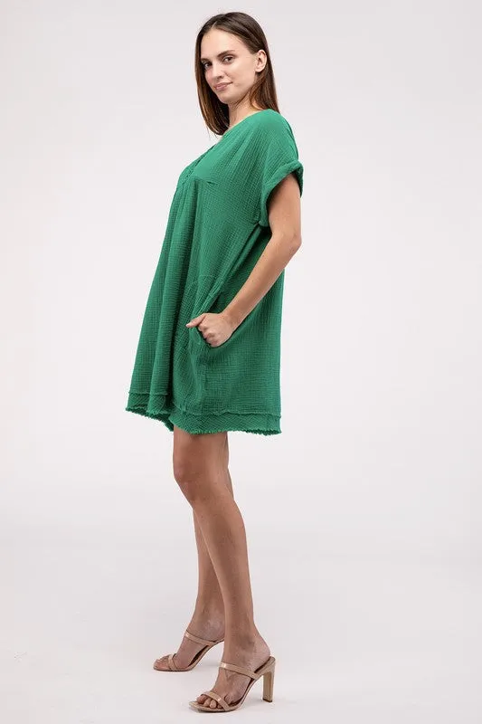 Zenana Darling Dress - Gauze Material