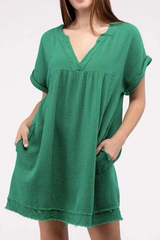 Zenana Darling Dress - Gauze Material