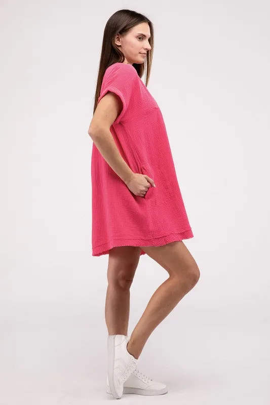 Zenana Darling Dress - Gauze Material