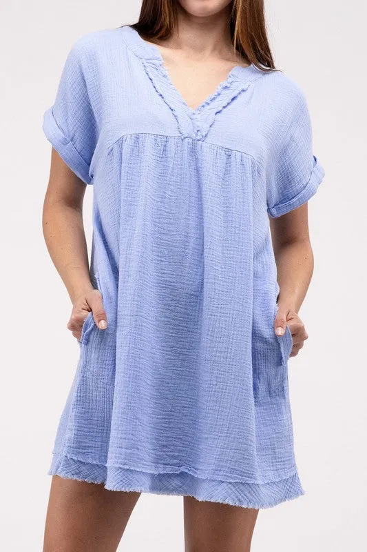 Zenana Darling Dress - Gauze Material