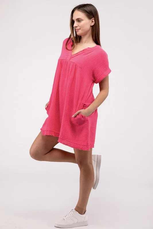 Zenana Darling Dress - Gauze Material