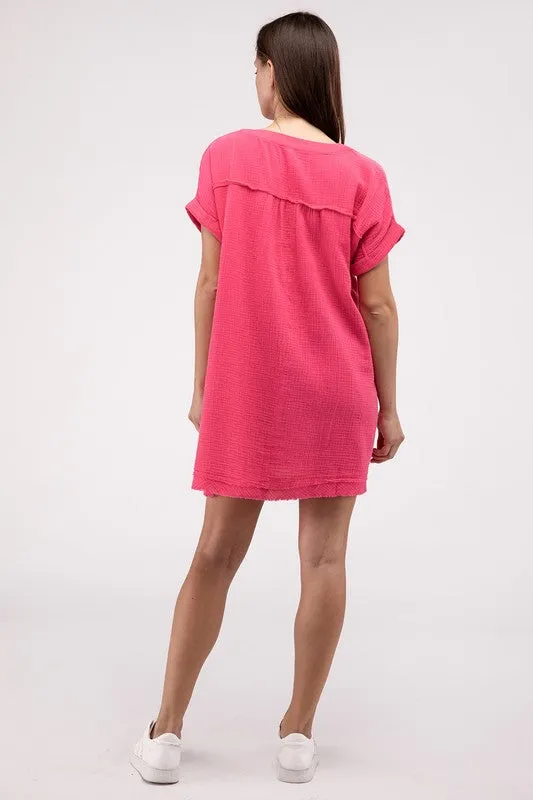 Zenana Darling Dress - Gauze Material